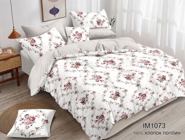 Комплект постельного белья Поплин с Одеялом IM1073