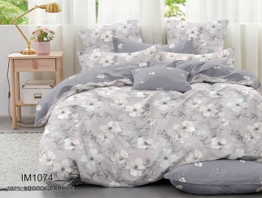 Комплект постельного белья Поплин с Одеялом IM1074
